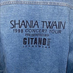 Vintage Shania Twain 1998 concert tour Jean jacket
